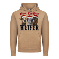 Vintage Coffee merry christmas heifer Vintage Hoodie - RanaPortraitStore