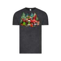 Vintage Black merry christmas truck afro gnomies Vintage Tee - FaDigitalArtStudio