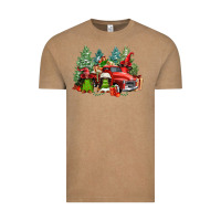Vintage Coffee merry christmas truck afro gnomies Vintage Tee - FaDigitalArtStudio