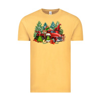 Vintage Mustard merry christmas truck afro gnomies Vintage Tee - FaDigitalArtStudio