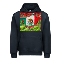 Navy Mexican Flag Urban Hoodie - texasbilliewilder