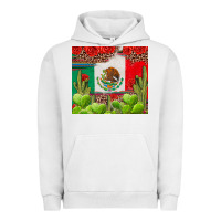 Pigment Lunar Rock Mexican Flag Urban Hoodie - texasbilliewilder