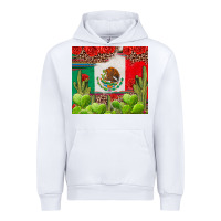 White Mexican Flag Urban Hoodie - texasbilliewilder