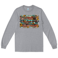 Heather Grey sunflower gemstone background Long Sleeve Tee - JahusDesignShop