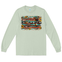 Matcha sunflower gemstone background Long Sleeve Tee - JahusDesignShop