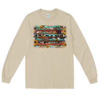 Mushroom sunflower gemstone background Long Sleeve Tee - JahusDesignShop