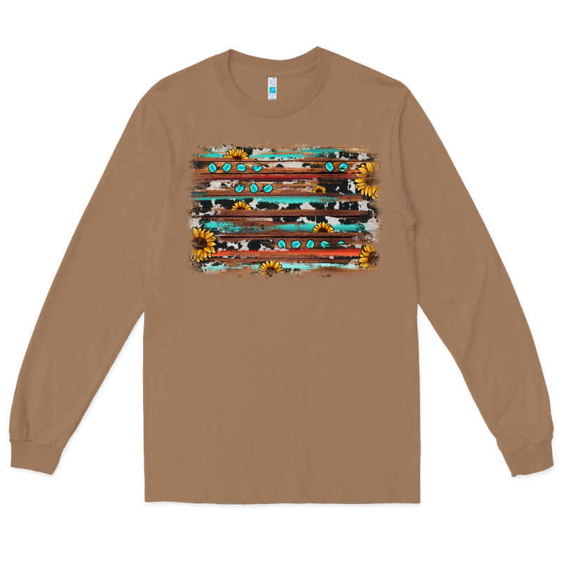 Sunflower Gemstone Background Long Sleeve Tee by JahusDesignShop | Teevron