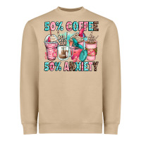 Mushroom 50 coffee 50 anxiety coffee cups Heavyweight Sweatshirt - Zillion Design Studio