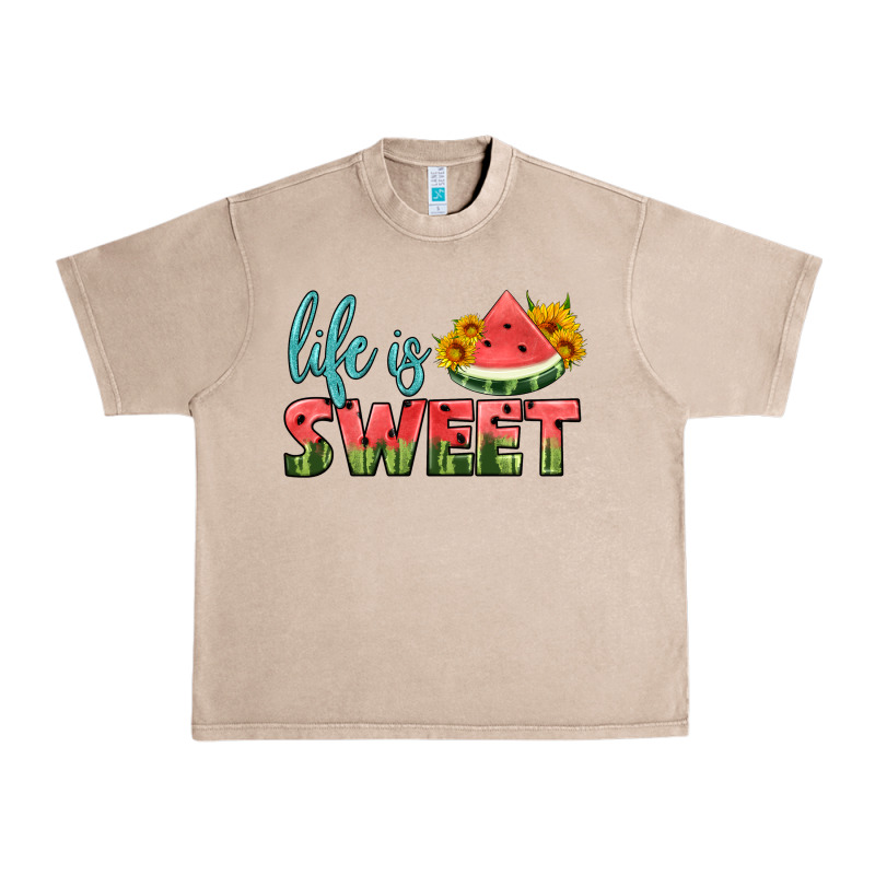 Life Is Sweet Urban Heavy Tee by HRA Design Shop | Teevron