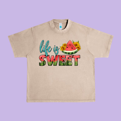 Life Is Sweet Urban Heavy Tee Designed By Hra Design Shop
