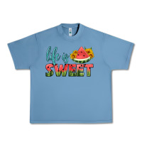 Pebble Blue life is sweet Urban Heavy Tee - HRA Design Shop