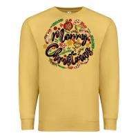 Antique Gold merry christmas Premium Sweatshirt - MaliasSmallBusiness