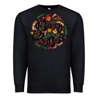 Black merry christmas Premium Sweatshirt - MaliasSmallBusiness