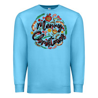 Ocean Blue merry christmas Premium Sweatshirt - MaliasSmallBusiness