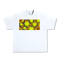 White tennis ball with sunflower and racket  licence plato Urban Heavy Tee - BarkalooDesign