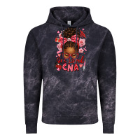Cloud Black one loved cna afro messy bun Vintage Hoodie - texasbilliewilder