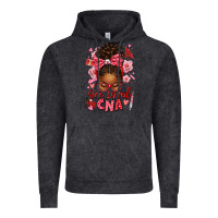 Vintage Black one loved cna afro messy bun Vintage Hoodie - texasbilliewilder