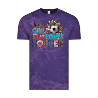 Cloud Purple just a girl who loves soccer Vintage Tee - HRA Design Shop