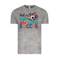 Cloud Rock just a girl who loves soccer Vintage Tee - HRA Design Shop