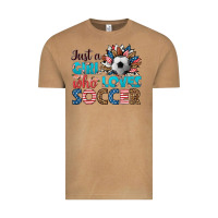 Vintage Camel just a girl who loves soccer Vintage Tee - HRA Design Shop