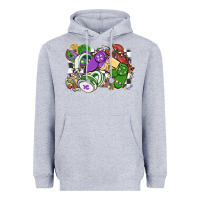 Heather Grey gamer mardi gras game controller Heavyweight Hoodie - MaliasSmallBusiness