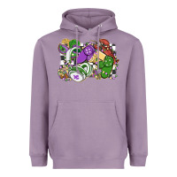 Lavender gamer mardi gras game controller Heavyweight Hoodie - MaliasSmallBusiness