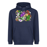 Navy gamer mardi gras game controller Heavyweight Hoodie - MaliasSmallBusiness