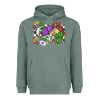 Sage gamer mardi gras game controller Heavyweight Hoodie - MaliasSmallBusiness