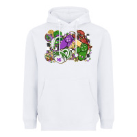 White gamer mardi gras game controller Heavyweight Hoodie - MaliasSmallBusiness