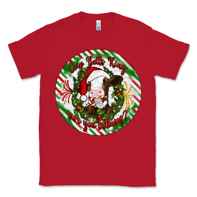 Christmas Cow Bells Ring Are You Listening Classic Tee by Artiststas | Teevron
