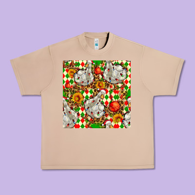Christmas Leopard Duck Urban Heavy Tee Designed By Fadigitalartstudio