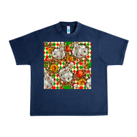 Navy christmas leopard duck Urban Heavy Tee - FaDigitalArtStudio