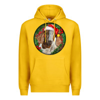 Lemon Boer Goat Christmas Premium Hoodie - LillyAllenDesigns