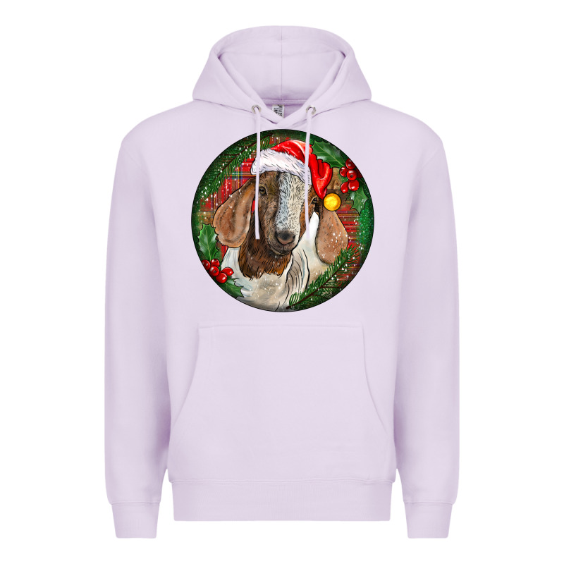 Boer Goat Christmas Premium Hoodie by LillyAllenDesigns | Teevron