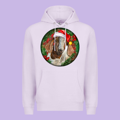 Boer Goat Christmas Premium Hoodie Designed By Lillyallendesigns