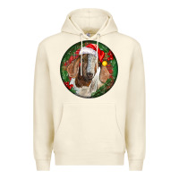 Sandshell Boer Goat Christmas Premium Hoodie - LillyAllenDesigns