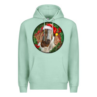 Seafoam Boer Goat Christmas Premium Hoodie - LillyAllenDesigns