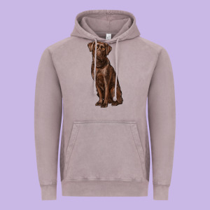 Labrador Retriever Vintage Hoodie Designed By Ranaportraitstore