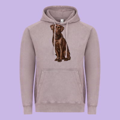 Labrador Retriever Vintage Hoodie Designed By Ranaportraitstore