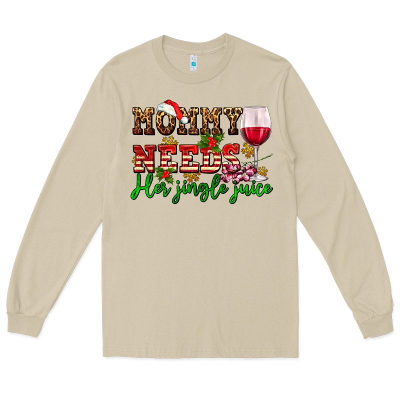 Mommy Needs Her Jingle Juice Long Sleeve Tee by AdoDesignShop | Teevron