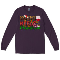 Plum mommy needs her jingle juice Long Sleeve Tee - AdoDesignShop