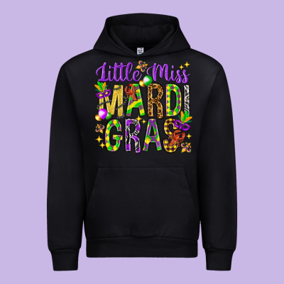 Little Miss Mardi Gras Urban Hoodie Designed By Nancycooperartshop