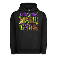 Pigment Black Little miss Mardi Gras Urban Hoodie - NancyCooperArtShop