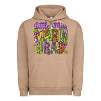 Pigment Burro Little miss Mardi Gras Urban Hoodie - NancyCooperArtShop