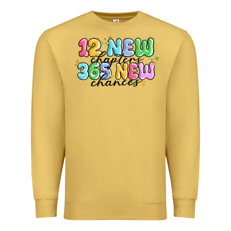 12 New Chapter 365 New Chances Premium Sweatshirt by MaliasSmallBusiness | Teevron