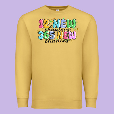 12 New Chapter 365 New Chances Premium Sweatshirt Designed By Maliassmallbusiness