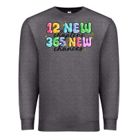 Charcoal Heather 12 new chapter 365 new chances Premium Sweatshirt - MaliasSmallBusiness