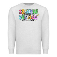 Oatmeal Heather 12 new chapter 365 new chances Premium Sweatshirt - MaliasSmallBusiness
