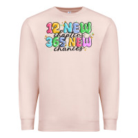 Pale Pink 12 new chapter 365 new chances Premium Sweatshirt - MaliasSmallBusiness
