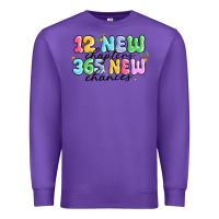 Purple 12 new chapter 365 new chances Premium Sweatshirt - MaliasSmallBusiness